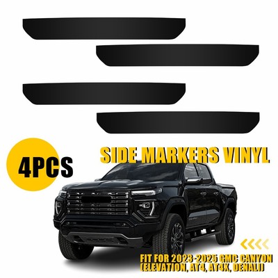Side Markers Light Decal Vinyl Overlay Tint Sticker For 2023-2025 GMC Canyon 4x