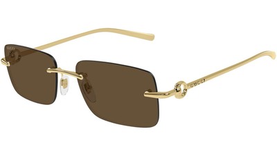 小物 00s Gucci Rimless Glasses Sunglasses Amazon.com: Gucci Rectangular Narrow Rimless Sunglasses, Gold