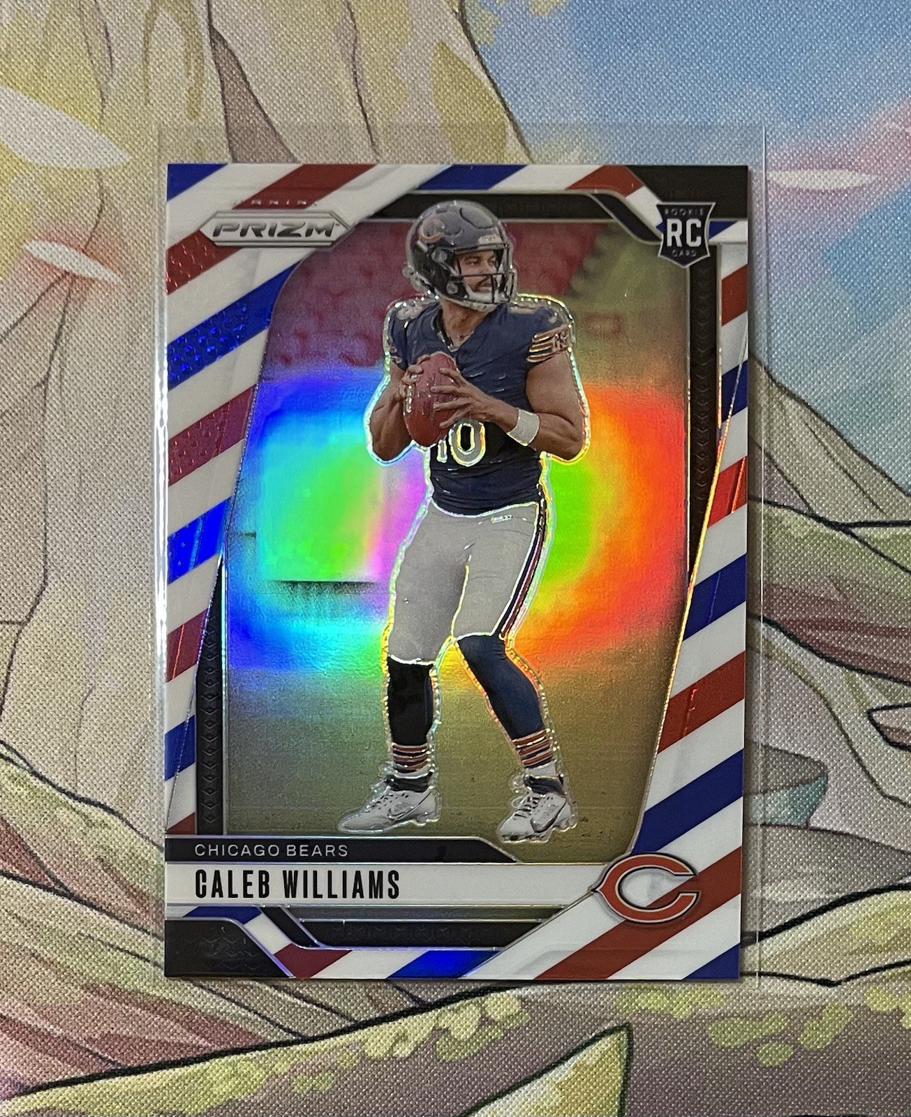 2024 Panini Prizm Rookie Caleb Williams #301 Red White Blue Prizm (RC) Bears