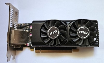 MSI NVIDIA GeForce GTX 1050 Low Profile SFF 2GB Grafikkarte PC Gaming GPU