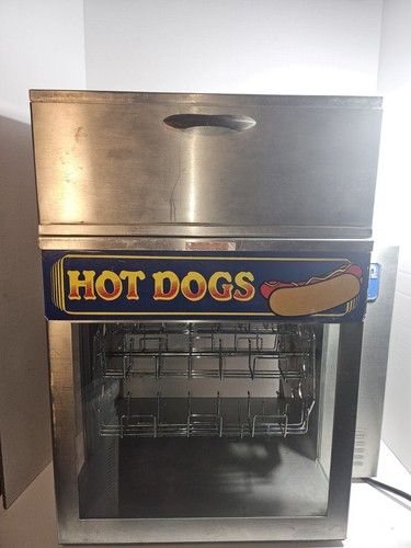 APW Wyott Model DR-1A Hotdog Broiler Carousel Heater & Bun Warmer Tray Tested