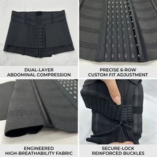 Women Waist Support Corset Belt Adjustable Underbust Shapewear Comfortable Fit