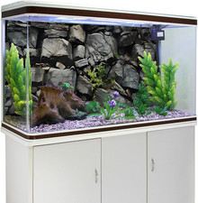 48X24 Inches Stone Aquarium Background Grey Rock Fish Tank Background Rocky T...