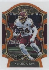 2020 Panini Select Concourse Orange Prizm Die-Cut Antonio Gibson #72 0g27