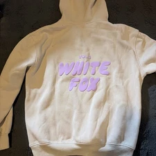 White Fox Hoodie Size S/M  Puffy Lettering Volume 3 Soft