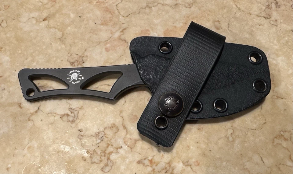 Spartan Blades Enyo Hecho en EE. UU., Funda IWB, Básculas de Cuero Foto 4 de 4