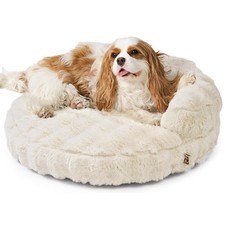 Soft Cat Couch Bed for Indoor Cats, Fluffy Small Dog Bed with Removable Washa...
