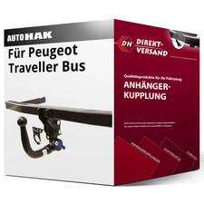 Für Peugeot Traveller Bus Typ V (Auto Hak) Anhängerkupplung vertikal abnehmbar