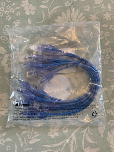 Monoprice Cat6A Ethernet Patch Cable 10 Pack - Snagless RJ45 550Mhz 10G UTP - Afbeelding 2 van 2