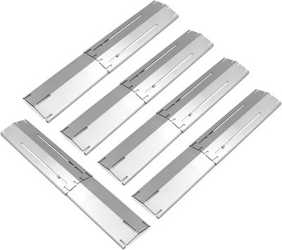 5 Pack Stainless Steel Heat Plate, Adjustable Grill Burner Cover, Charbroil