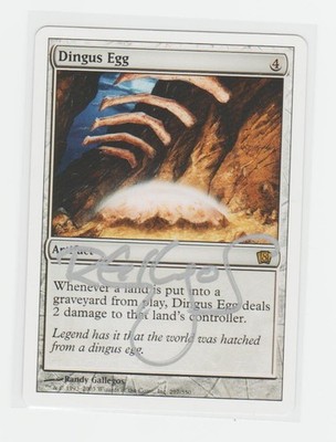 Magic the Gathering ~ Dingus Egg ~ M/NM ~ 8th Ed. ~ Signed by Artist