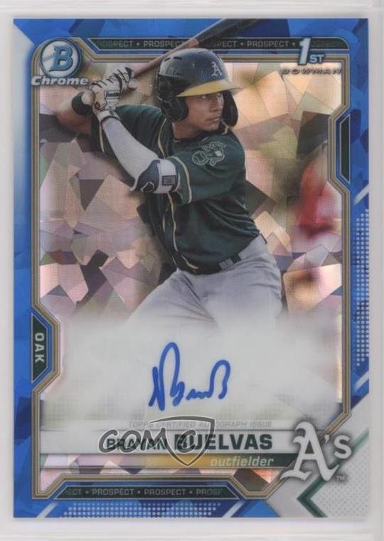 2021 Bowman Sapphire Edition Chrome Prospects Brayan Buelvas #BSPA-BBU Auto 1g70