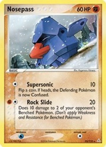 2006 Pokemon: Holon Phantoms - Nosepass (#25/110, Rare, Lightly Played)