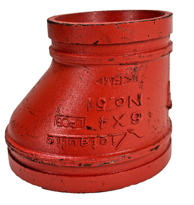 6'' x 4'' Victaulic Style 51 Eccentric Reducer Grooved End Pipe Fitting