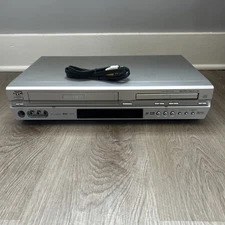 JVC DVD VHS Combo Player VCR Recorder HR-XVS44U w/ Cable Tested Works No Remote