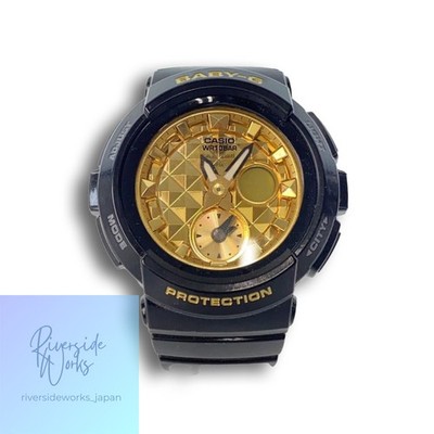 CASIO Quarzuhr Analog GLD BLK BGA-195M