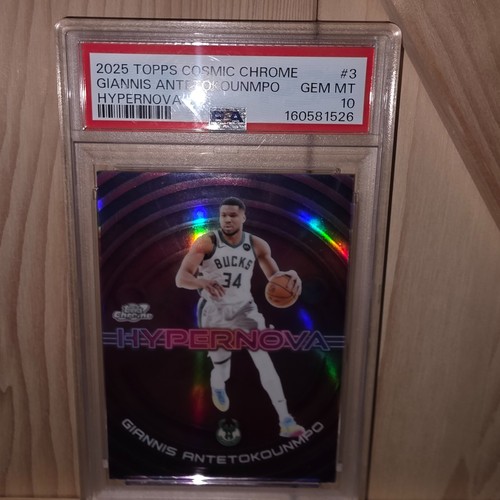 Topps 2025-26 Cosmic Chrome Hypernova Insert Giannis Antetokounmpo #HN-3 Mt10