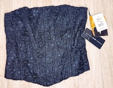 NEW Vintage Jessica McClintock Black Lace Bustier Corset Size 12 NWT