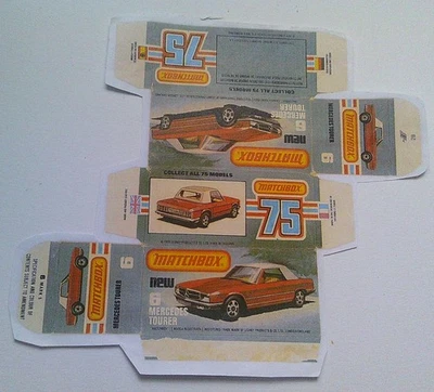 Vorlage für Repro Box Matchbox Superfast Nr. 06 Mercedes Tourer