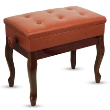 5 Core Piano Bench 3" Padded Cushioned Stool Wooden Heavy Duty Musician Chair