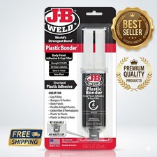 J-B Weld PlasticBonder Black Epoxy Adhesive 25ml Syringe Fast Set Strong Plastic