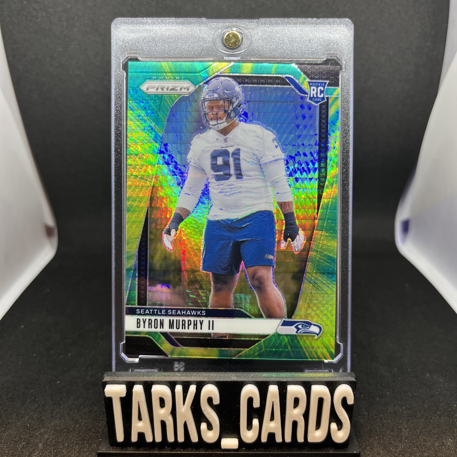 2024 Panini Prizm Rookies Hyper Prizm /180 Byron Murphy II #317 Seahawks 
