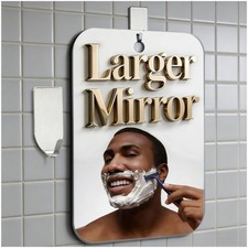 Shatterproof Shower Mirror Fogless for Shaving, Larger 11x8 Inch Anti Fog Sh...