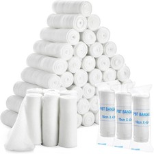 48 Pack 4 Inch Gauze Bandage Roll, Gauze Wrap Rolls, 2.6 Yards