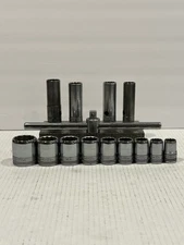 Vintage S-K SK Tools Socket Set W/Breaker Bar 9/16 ~ 1-1/4 SAE USA 1/2” Drive