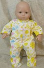 Doll Clothes Bitty Baby Twin Made2Fit American 15" Footed Pajamas Sun Moon 2pcs — photo 3