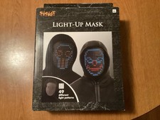 LED Halloween Mask with Gesture Sensing, Light up Mask for Kids/Men/Women , NEW
