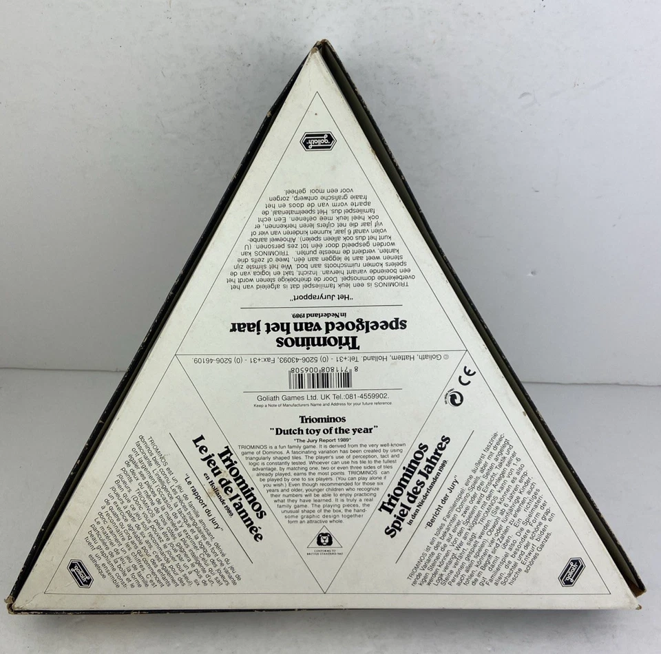 Triominos Deluxe Game, 1980's Goliath Games Vintage Strategy Game. Complete VGC - Image 4 of 4