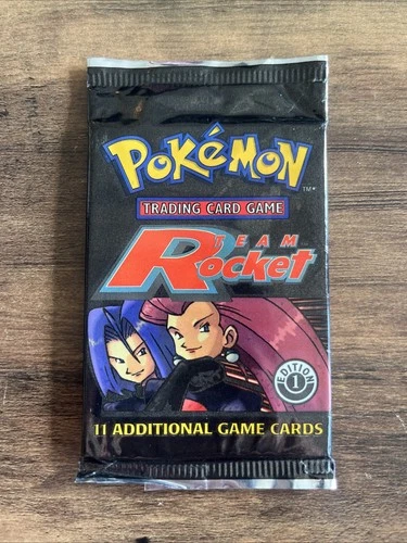 Pokemon Team Rocket 1st Edition Booster Pack Sealed 20.98g