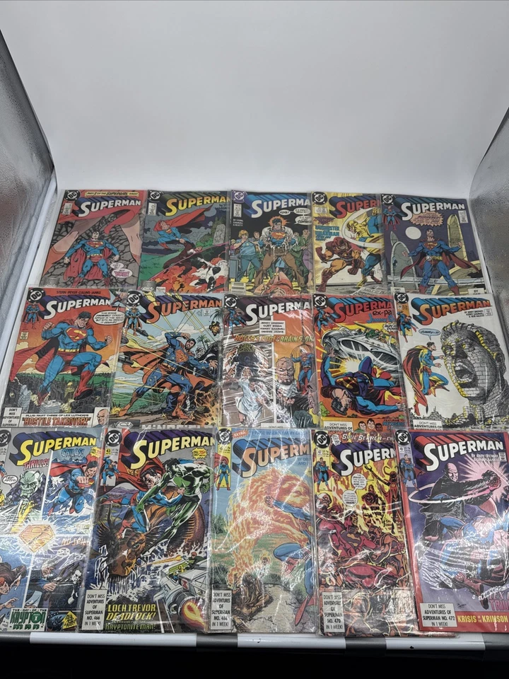 Superman DC Comics 1987  Lot of 161 Ranging 1-226 Runs + Annuals & Specials - Image 3 of 4