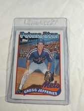 1989 Gregg Jefferies Rookie Card #233 New York Mets Topps MLB Trading Card. rookie card picture
