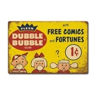 TIN SIGN Double Bubble Gum Sign Vintage Look Retro Metal Tin Sign Gum Décor