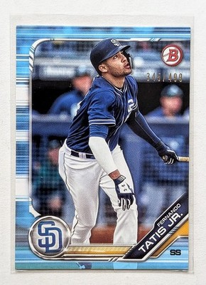 2019 Bowman Fernando Tatis Jr Sky Blue /499 #BP-25 San Diego Padres
