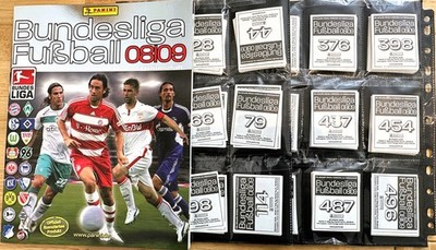 Fussball Bundesliga 08/09 - Panini empty album with unpasted complete set