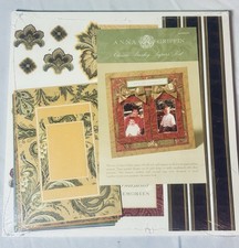 Anna Griffin 2004 Rare Paisley Paper Paf Scrapbook Paper Green Hard To Find New