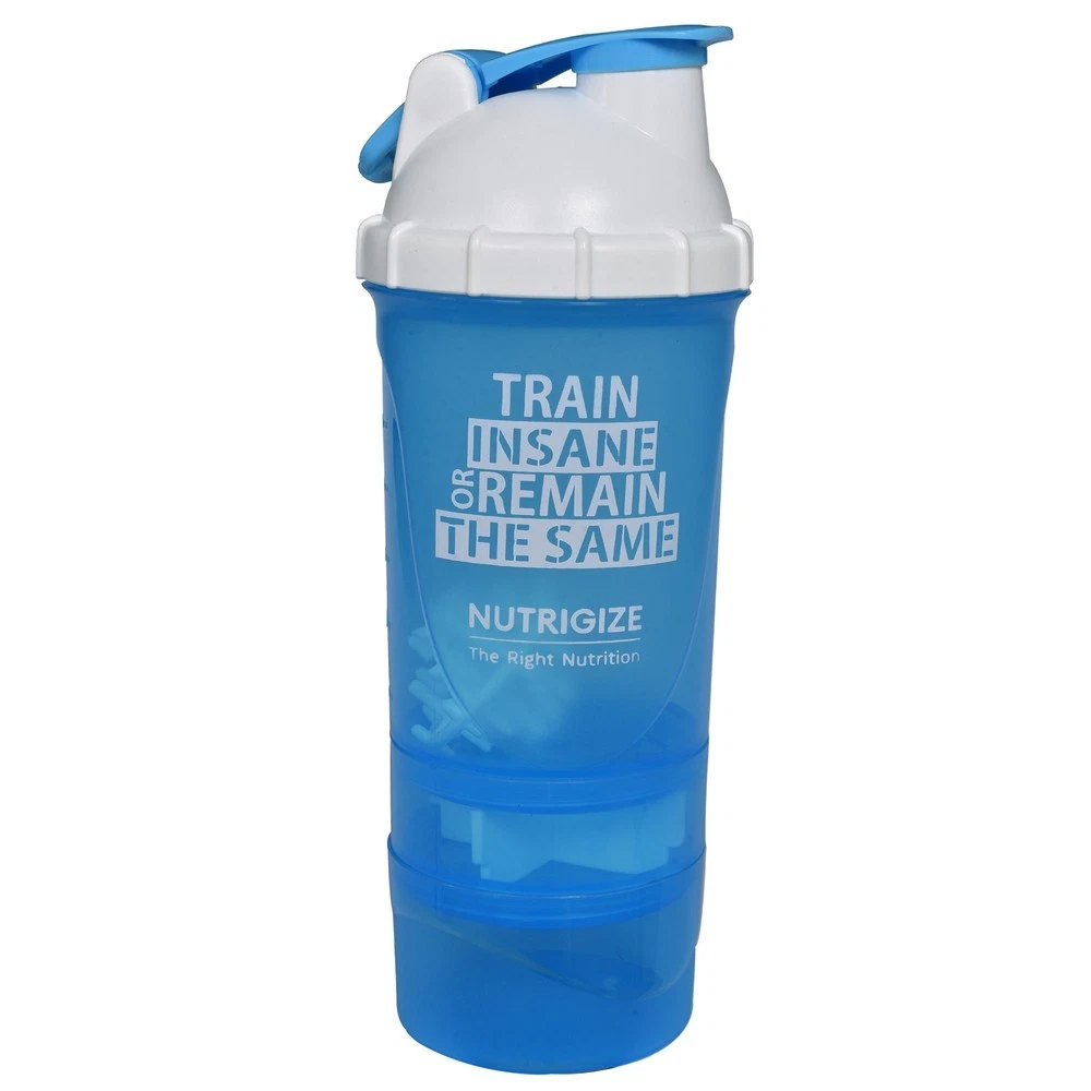 Nutrigize 3-Compartment Protein Shaker Bottle 700ml Free Shipping (DDP)