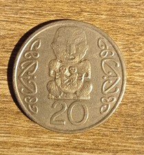 QUEEN ELIZABETH II 1990 NEW ZEALAND 20 CENT COIN QEII QE2 150YR-SESQUICENTENTIAL