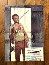 MANIFESTO POSTER AFFICHE CINEMA PIU' FORTE RAGAZZI HILL SPENCER FILM CULT RARO