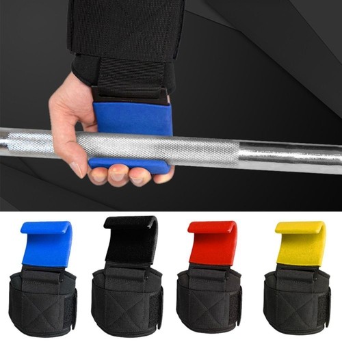 SPIRIT Weight Lifting Hooks With Wrist Support – Heavy-Duty Nylon/Steel Straps For Gym & Bodybuilding