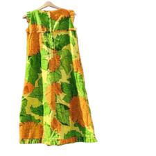 BEAUTIFUL Vintage Waltah Clarke Dress Psychedelic Kaftan Print 1960s MuMu TIKI