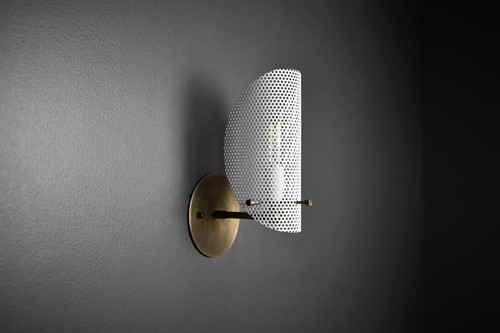 Tulle Wall Sconce in Bronze - Picture 3 of 5