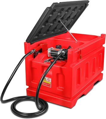 #ad #ad 48 Gallon 180 Liter Portable Fuel Tank With 12V Fuel transfer pump 15GPM $479.38