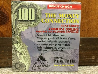 America Online AOL Money Connection CD NIP 1995