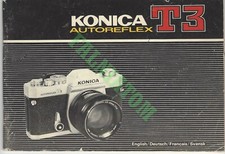 Vintage Konica Autoreflex T3 Instructions