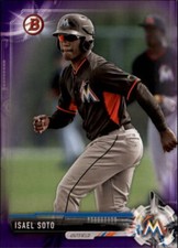 2017 Bowman Prospects Purple #BP129 Isael Soto RC 192/250