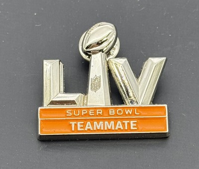 NFL Super Bowl LV 2020 Teammate Pin Tom Brady Win Tampa Bay Buccaneers RARE